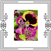 Load image into Gallery viewer, FANCY STAR EARRINGS ~ GARNET
