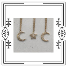 Load image into Gallery viewer, CRESCENT MOON DIAMOND NECKLACE (PRE-ORDER)
