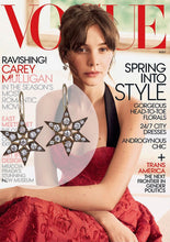 Load image into Gallery viewer, FANCY STAR EARRINGS ~ GARNET