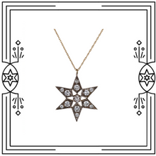 Load image into Gallery viewer, FANCY STAR NECKLACE - DIAMONDS
