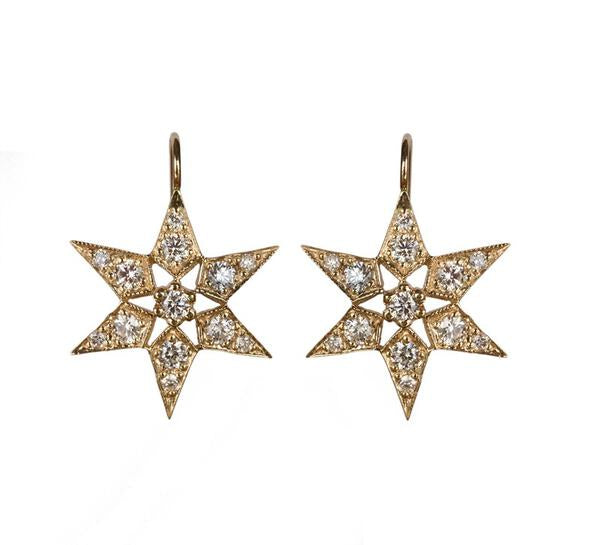 FANCY STAR DIAMOND EARRINGS