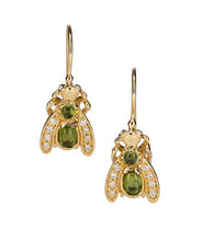 Load image into Gallery viewer, TOURMALINE BUG EARRINGS
