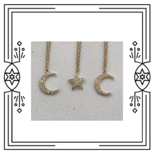 Load image into Gallery viewer, CRESCENT MOON DIAMOND NECKLACE (PRE-ORDER)
