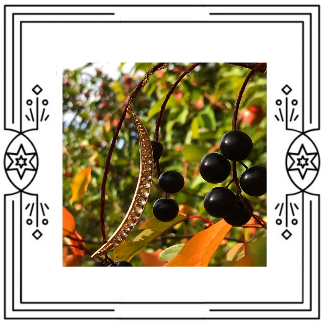 MOON SLICE NECKLACE ~ MOONSTONE (Pre-order)