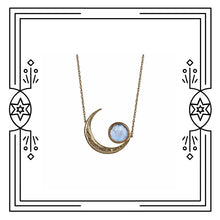 Load image into Gallery viewer, BIG MOON CRADLE NECKLACE
