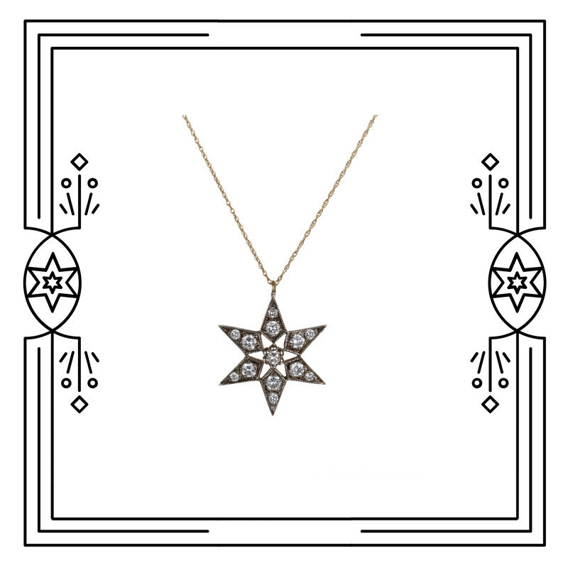 FANCY STAR NECKLACE - DIAMONDS (PRE-ORDER)