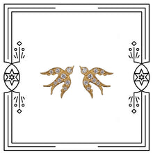 Load image into Gallery viewer, DIAMOND BIRD STUDS
