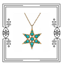 Load image into Gallery viewer, FANCY STAR NECKLACE - TURQUOISE (PRE-ORDER)
