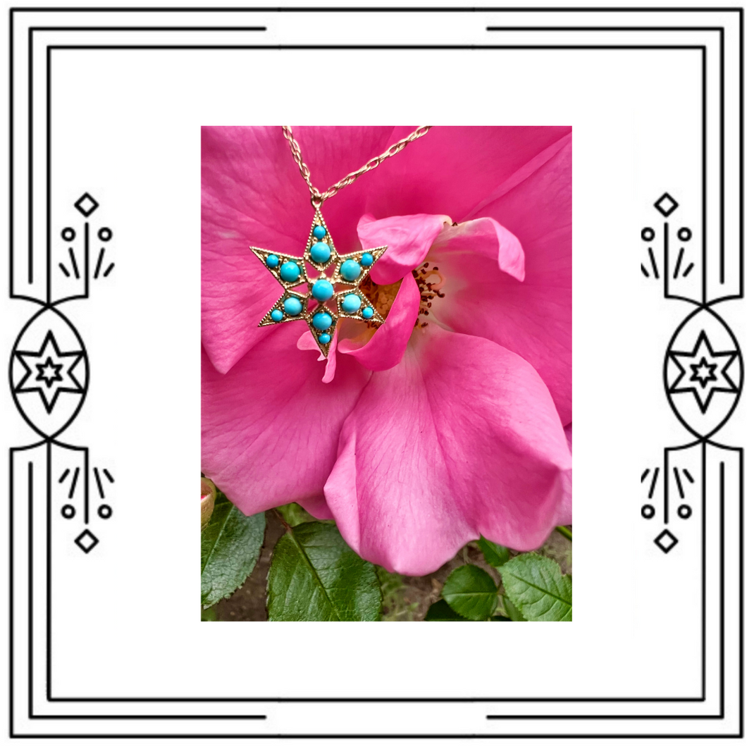 FANCY STAR NECKLACE - TURQUOISE (PRE-ORDER)